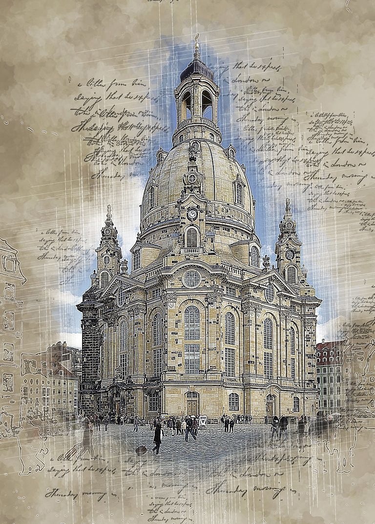 Die Dresdner Frauenkirche in 3D Druck