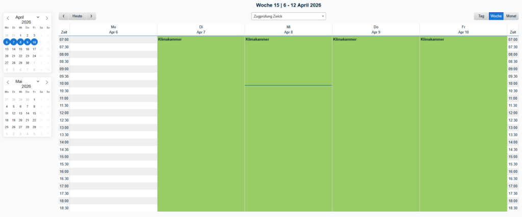 Buchungssystem für Studierende